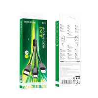 BOROFONE BX72 3-in-1 charging cable(iP+Type-C+Micro)