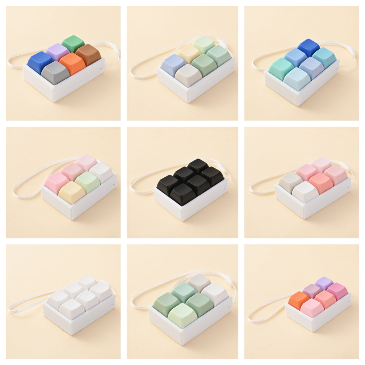 JC Keyboard Fidget Clicker Keychains