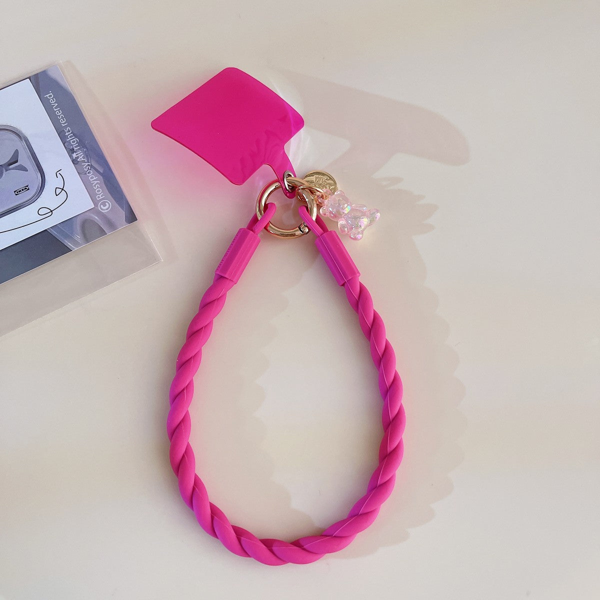 Luminous Bear Universal Silicone Phone Wrist Lanyard - Hugmie