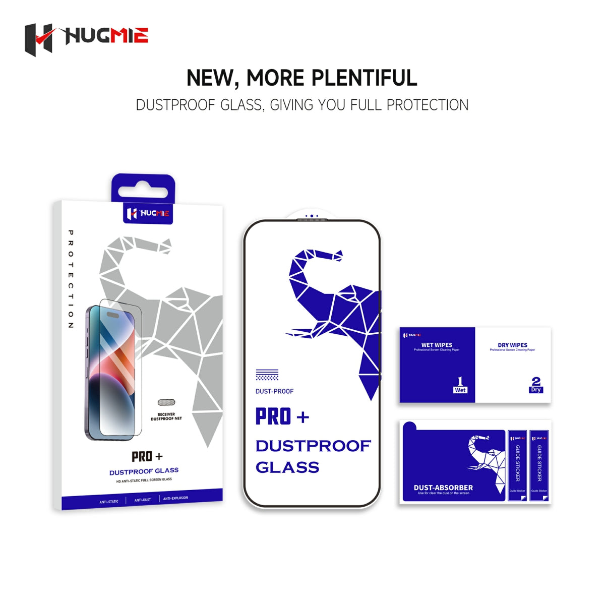 Hugmie® Dustproof KING Glass (iPhone/Samsung) Screen Protector