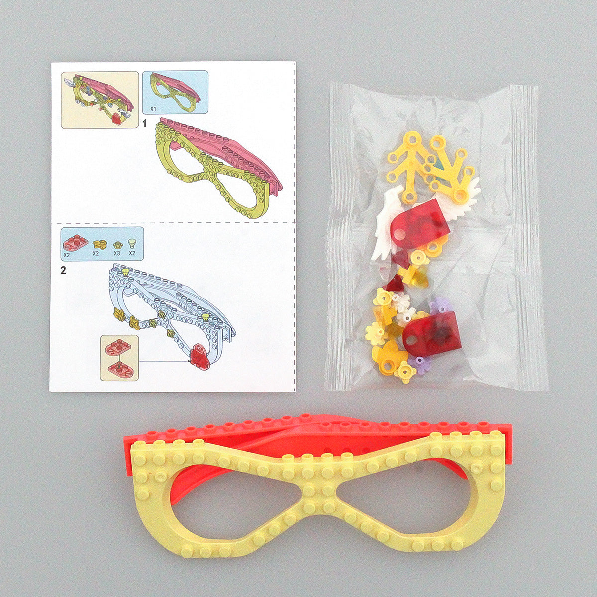 Kids DIY Glasses Building Block Set