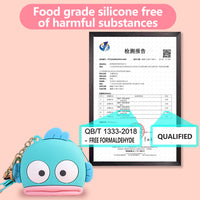 Cartoon Silicone Coin Purse Keychain