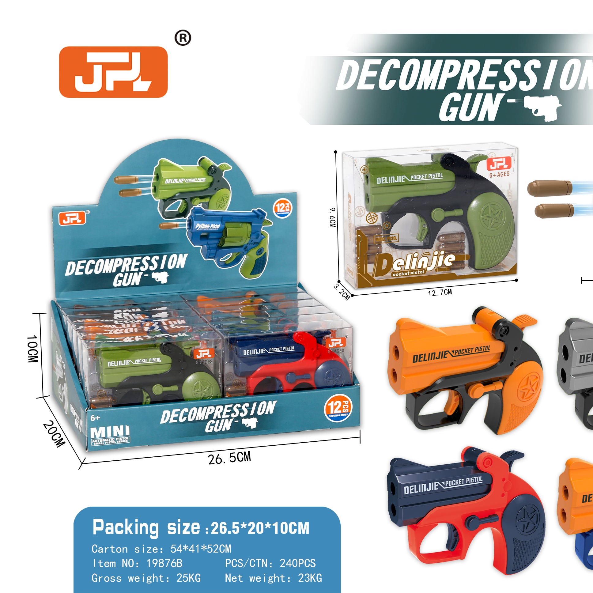 JPL Toy Gun with Bullets