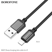 BOROFONE USB-A to Lightning Fast Charging Cable
