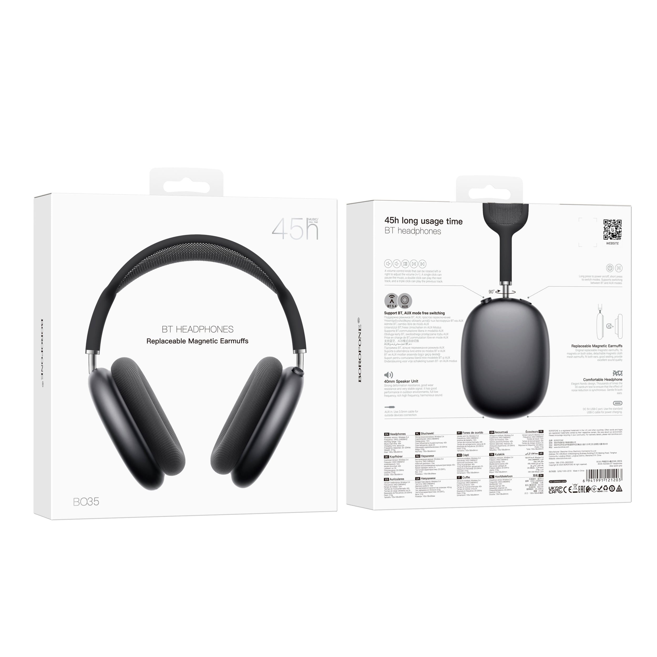 BOROFONE Elegant BT Wireless Headset