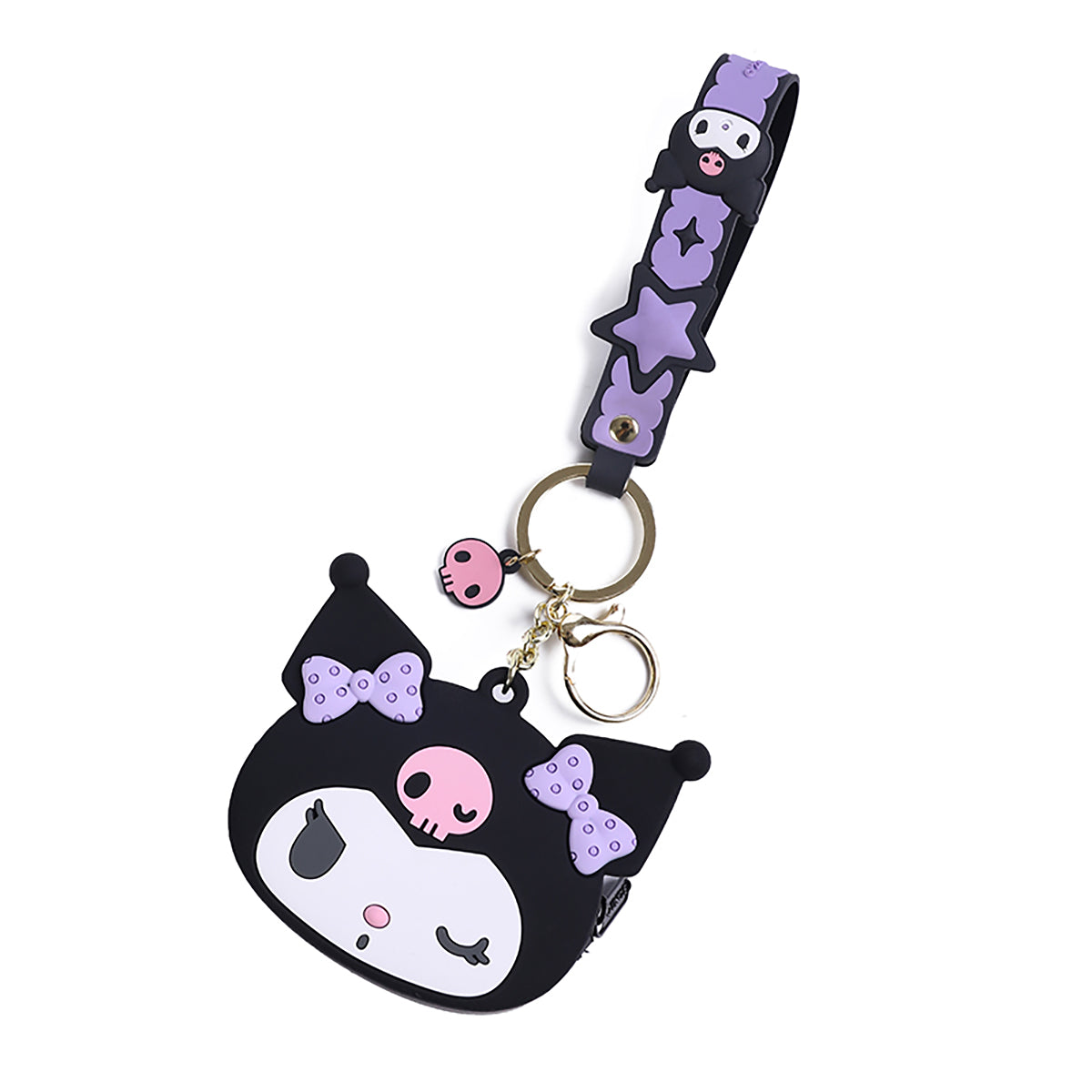 Cartoon Silicone Coin Purse Keychain