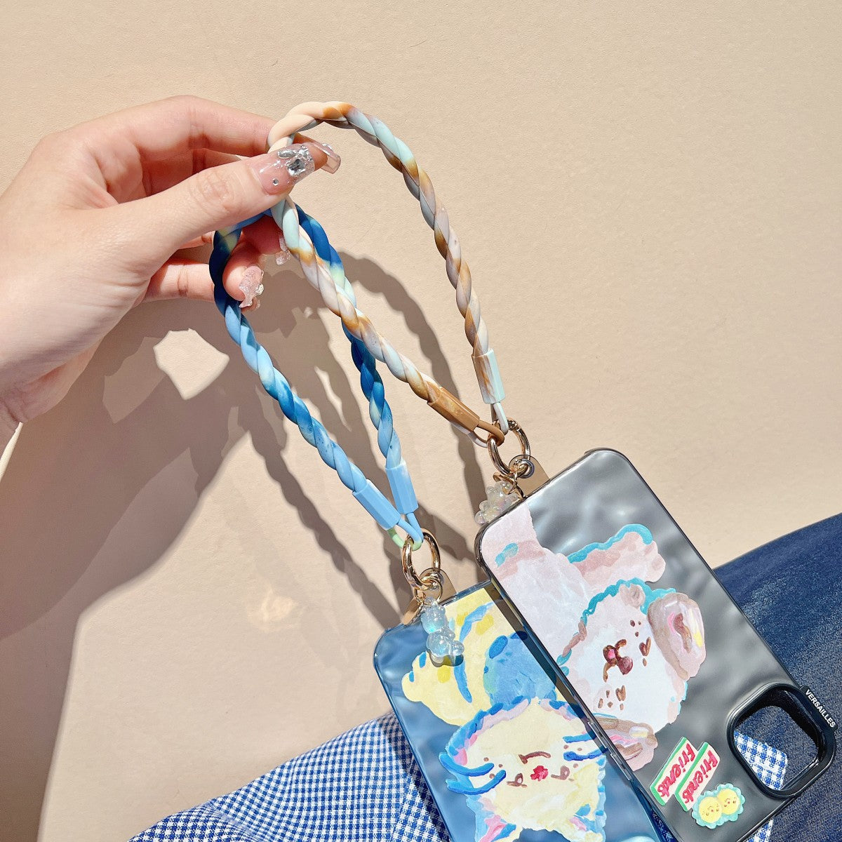 Luminous Bear Universal Silicone Phone Wrist Lanyard - Hugmie