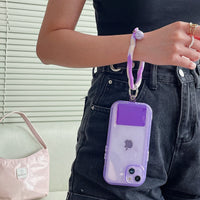 Colorful Wavy Hoop Universal Silicone Phone Wrist Lanyard - Hugmie