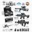 Half Die-Alloy Soft Bullet Gun Model Kit With Rubber Bullet