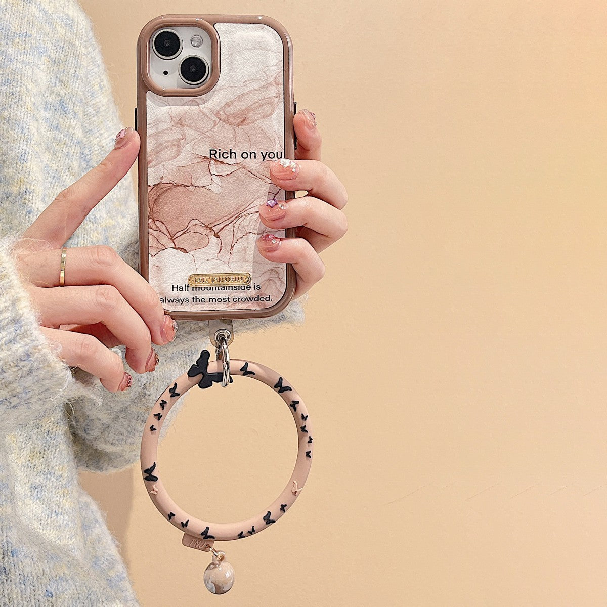 Cartoon Hoop Universal Silicone Phone Wrist Lanyard - Hugmie