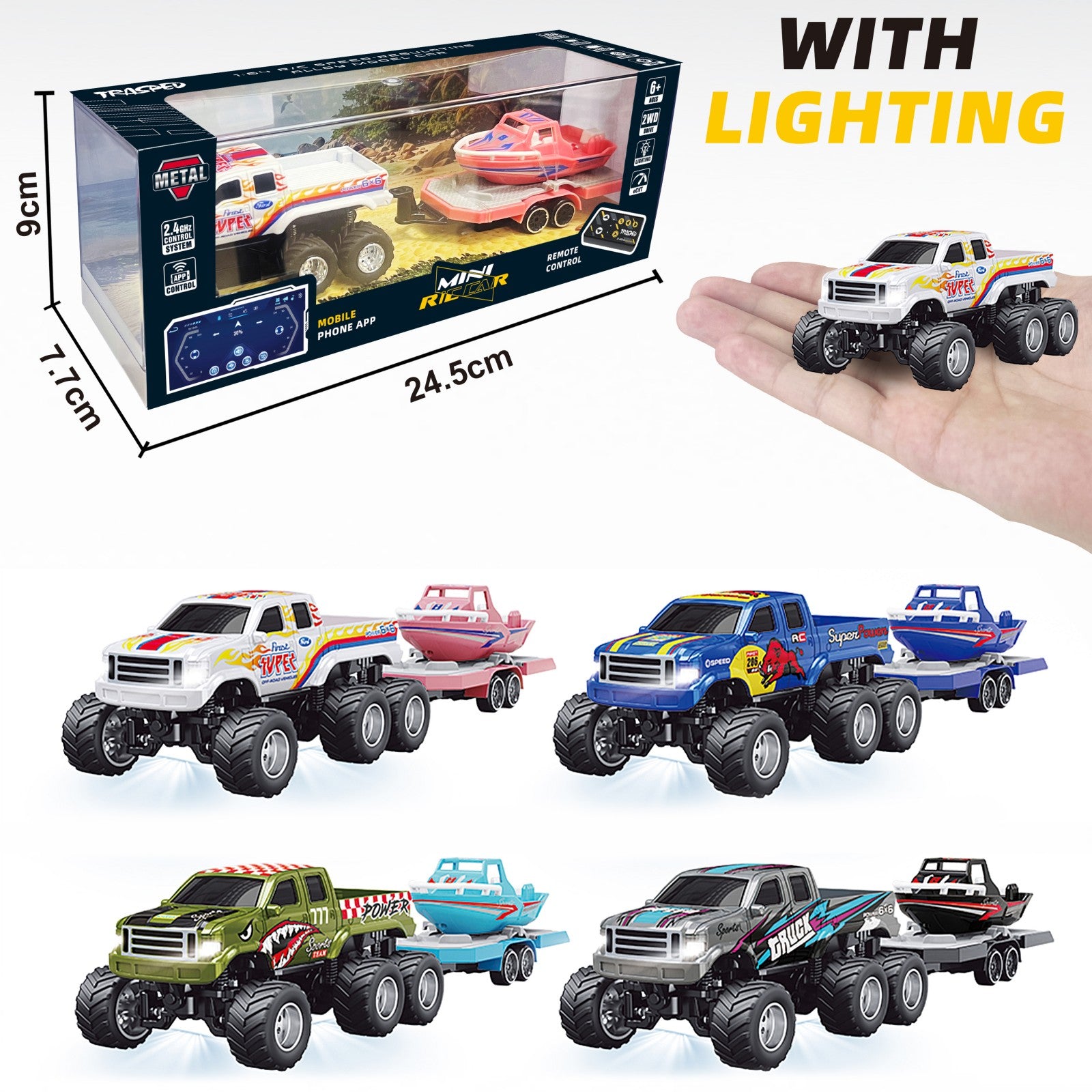 TRASPED Remote-controlled toy car