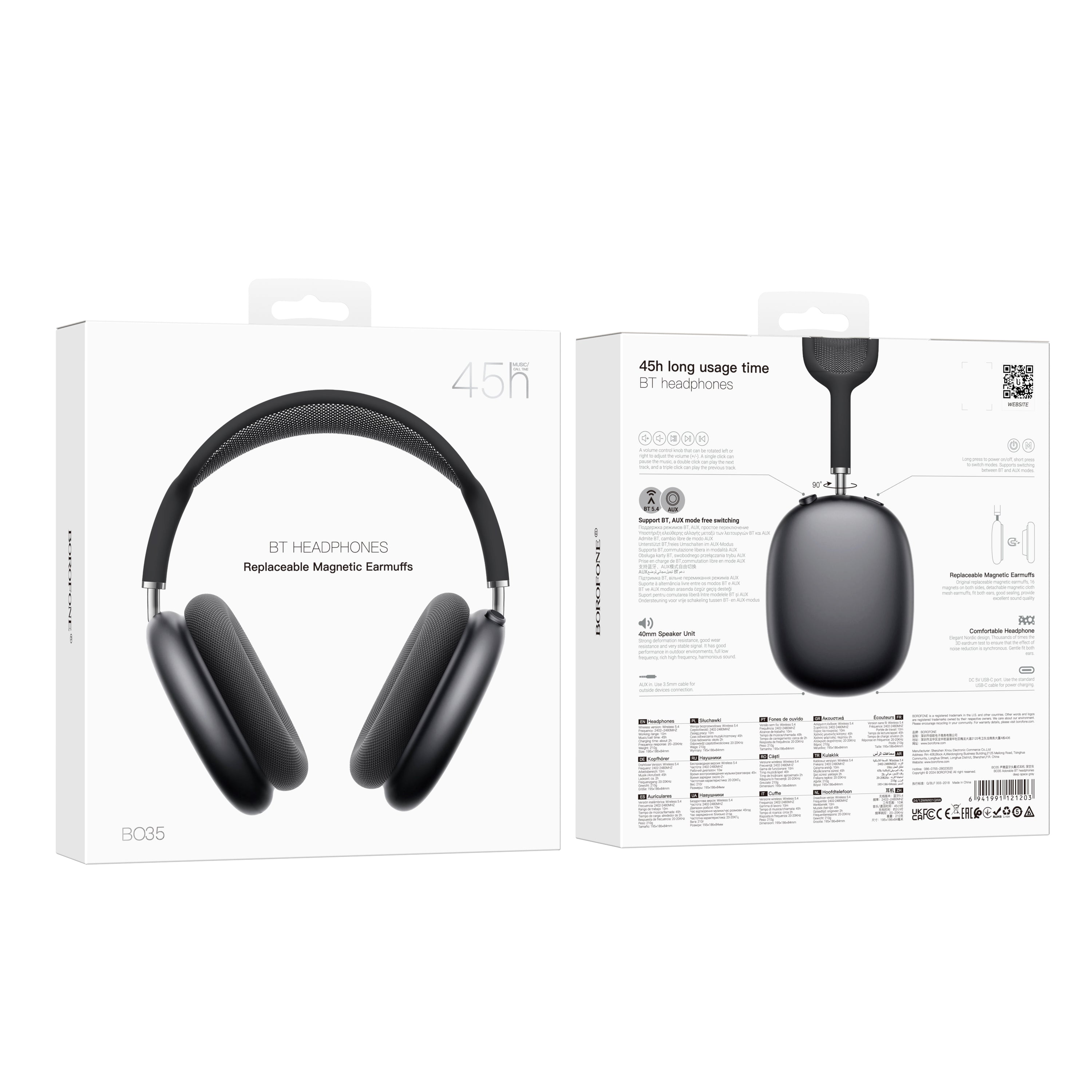 BOROFONE Elegant BT Wireless Headset
