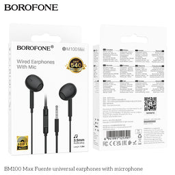 BOROFONE In-ear Wired Earphones with Mic
