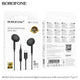 BOROFONE In-ear Wired Earphones with Mic