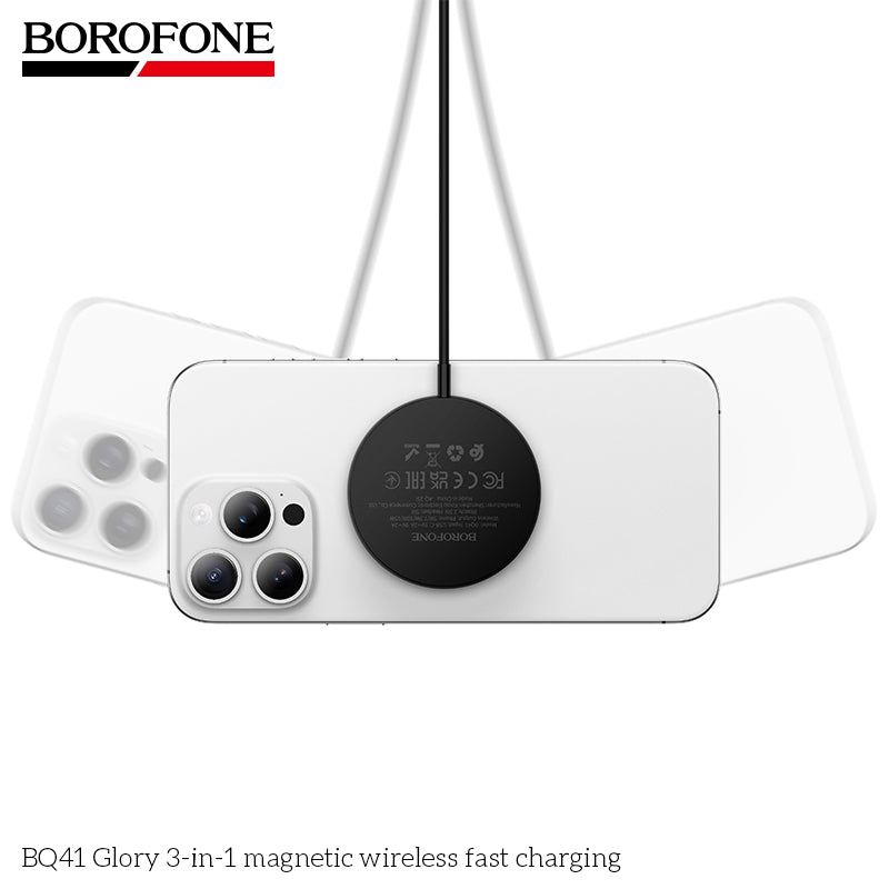 BOROFONE BQ41 Glory 3-in-1 Magnetic Wireless Fast Charger