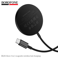 BOROFONE BQ41 Glory 3-in-1 Magnetic Wireless Fast Charger