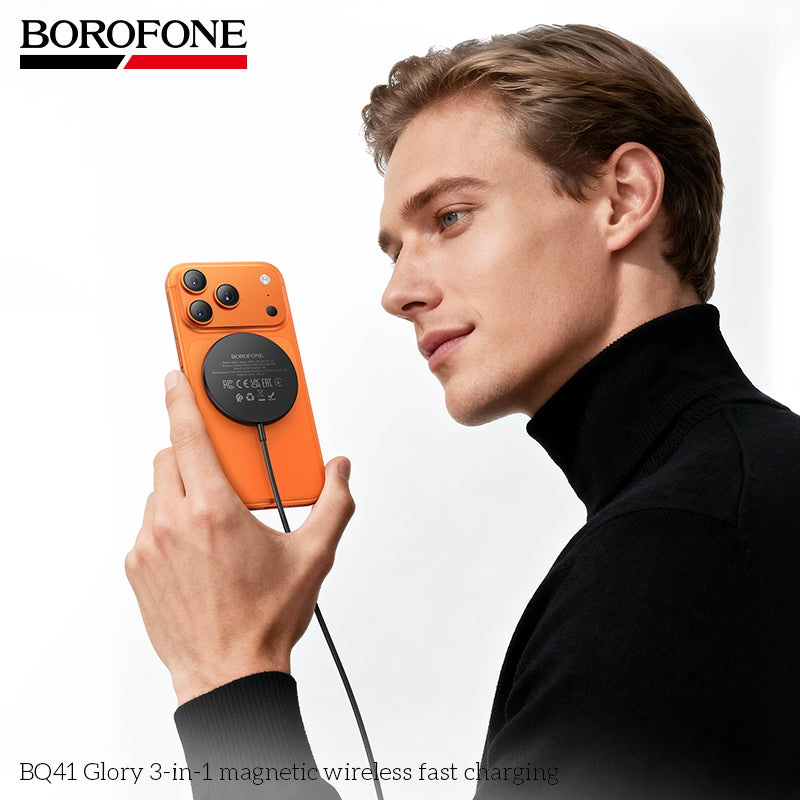 BOROFONE BQ41 Glory 3-in-1 Magnetic Wireless Fast Charger