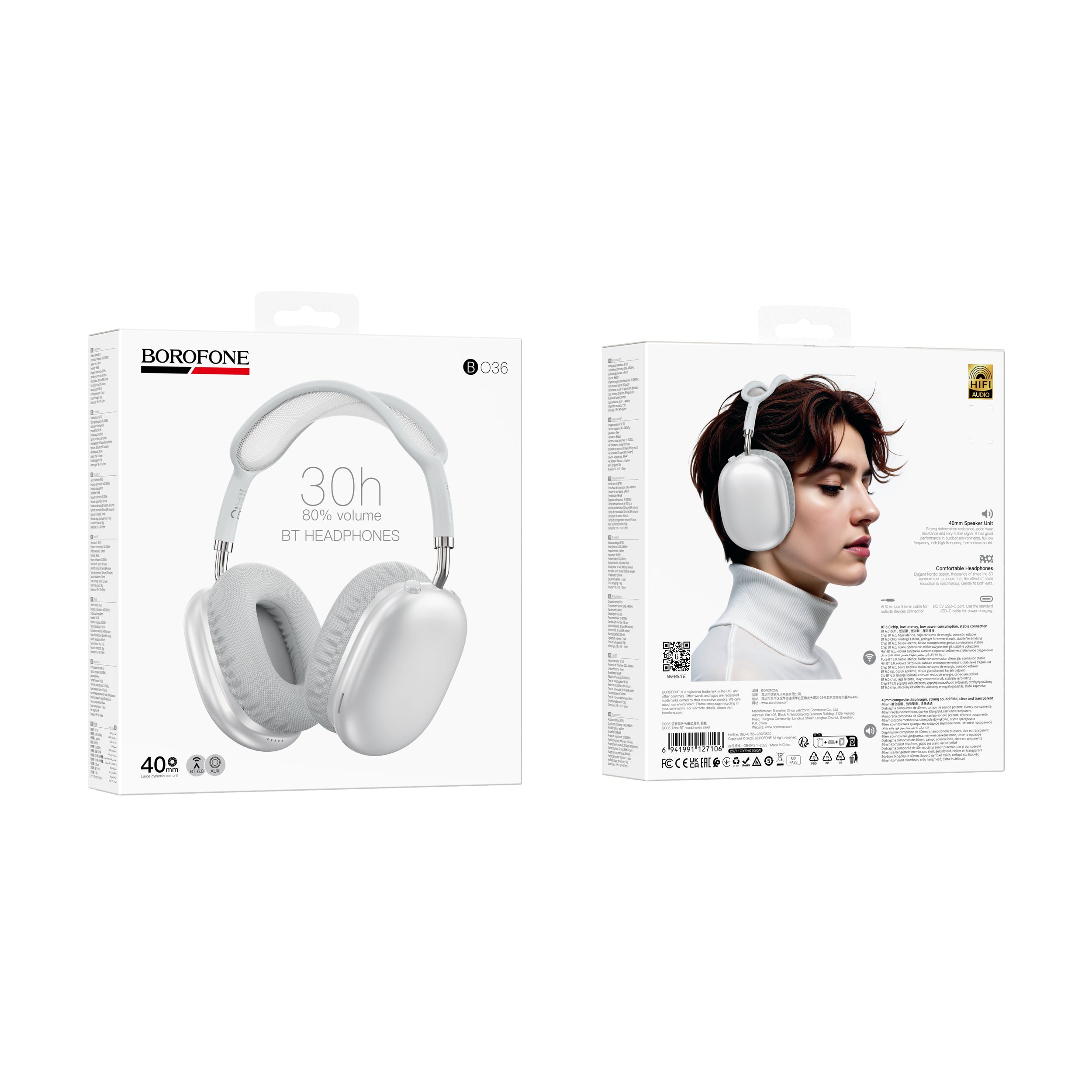 BOROFONE Elegant BT Wireless Headset