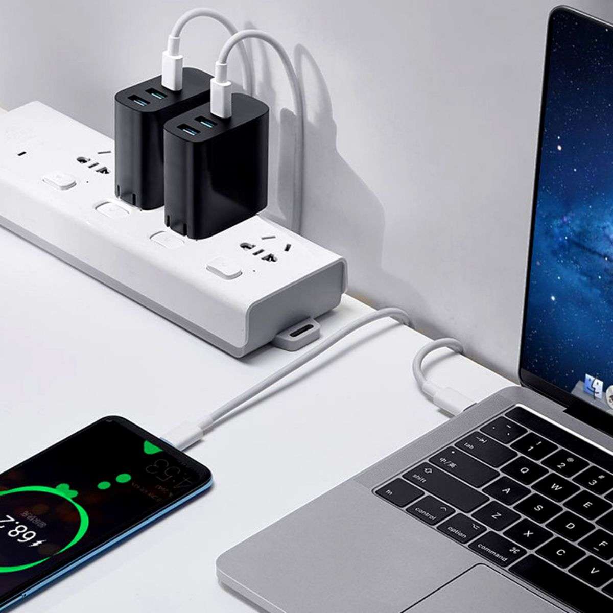 Coteci Macbook USB C to USB C Charging Cable 100W 2M - Hugmie