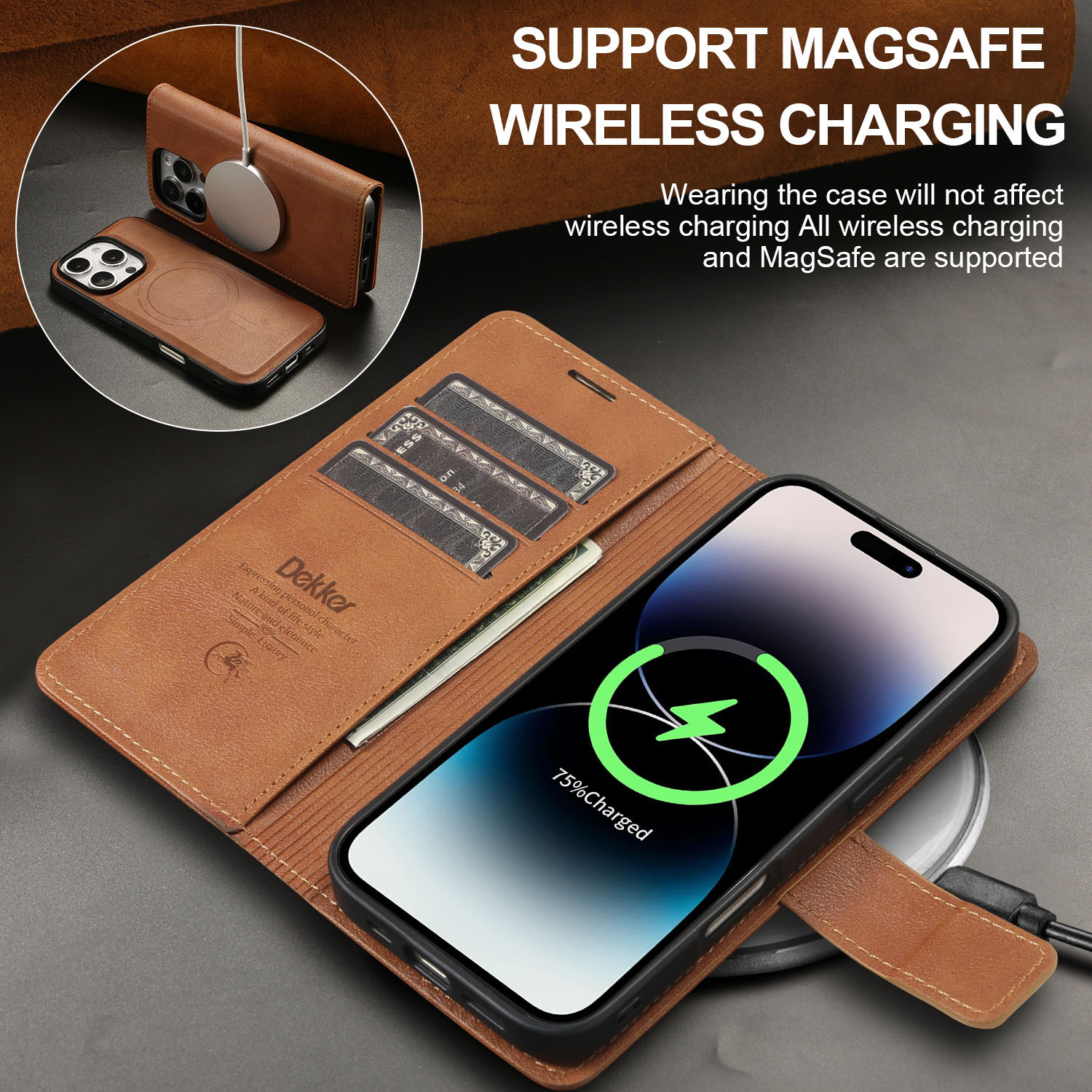 MagFolio Case (iPhone) Leather Case