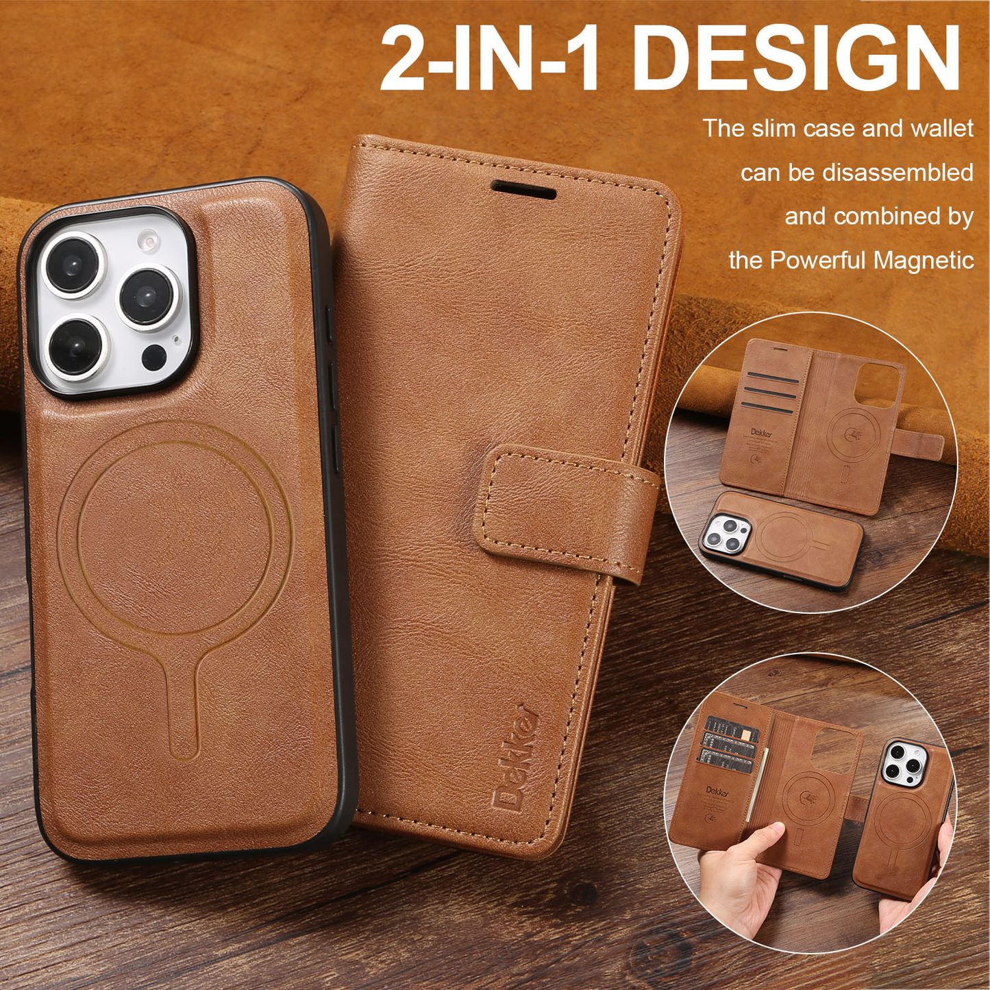 MagFolio Case (iPhone) Leather Case