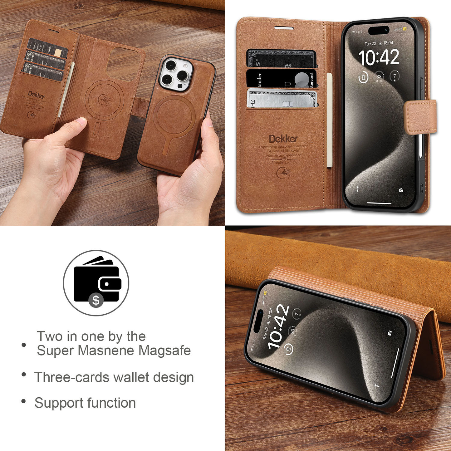 MagFolio Case (iPhone) Leather Case