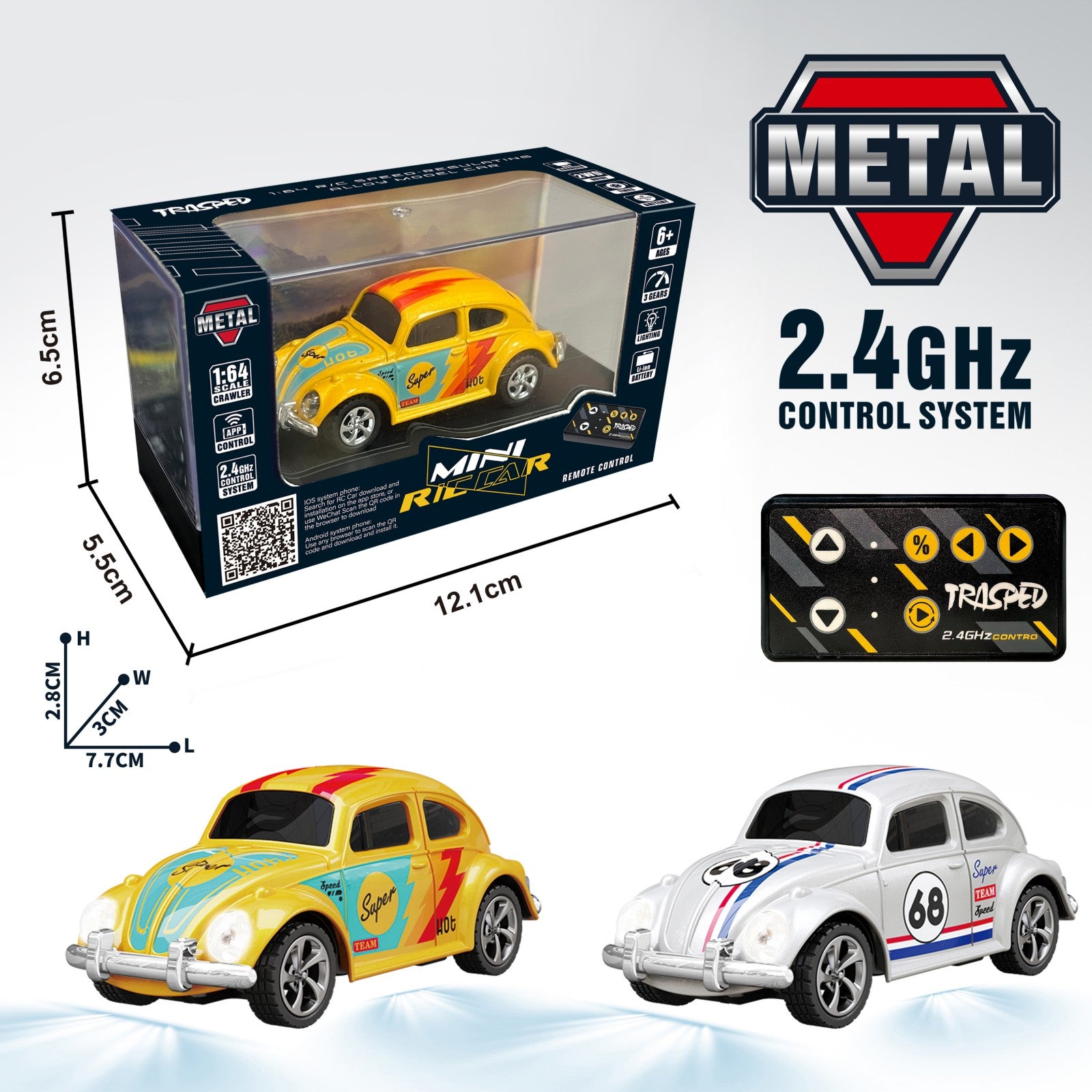 TRASPED Remote-controlled toy car