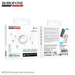 Borofone BC110 Find Dual Anti-Lost Smart Tracker for Keys, Bags & More