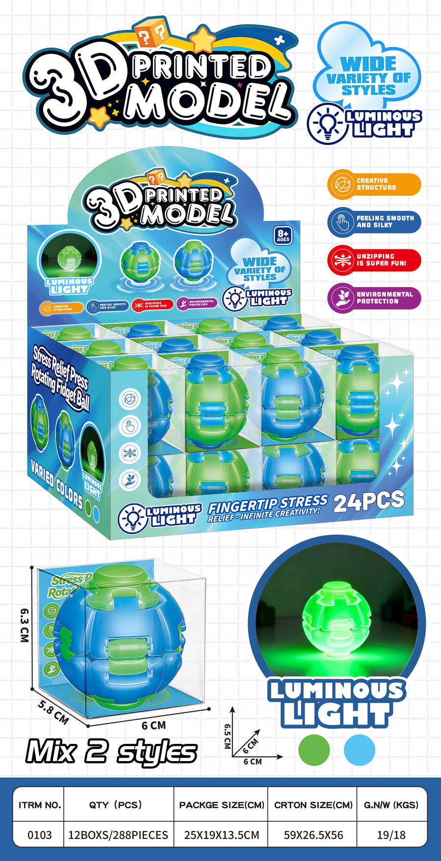 Wofu Press Gyroball for Fingertip Stress Relief