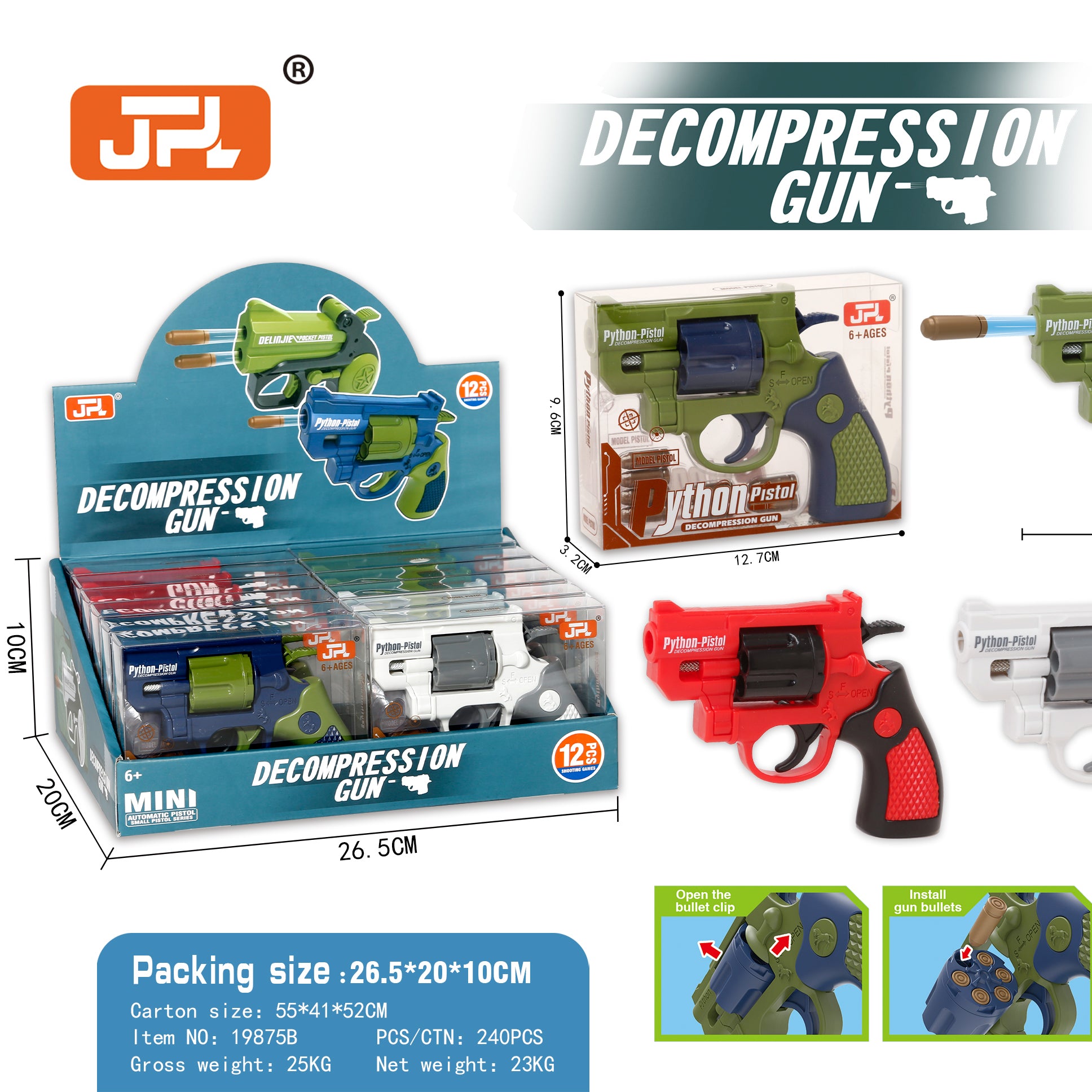 JPL Toy Gun with Bullets