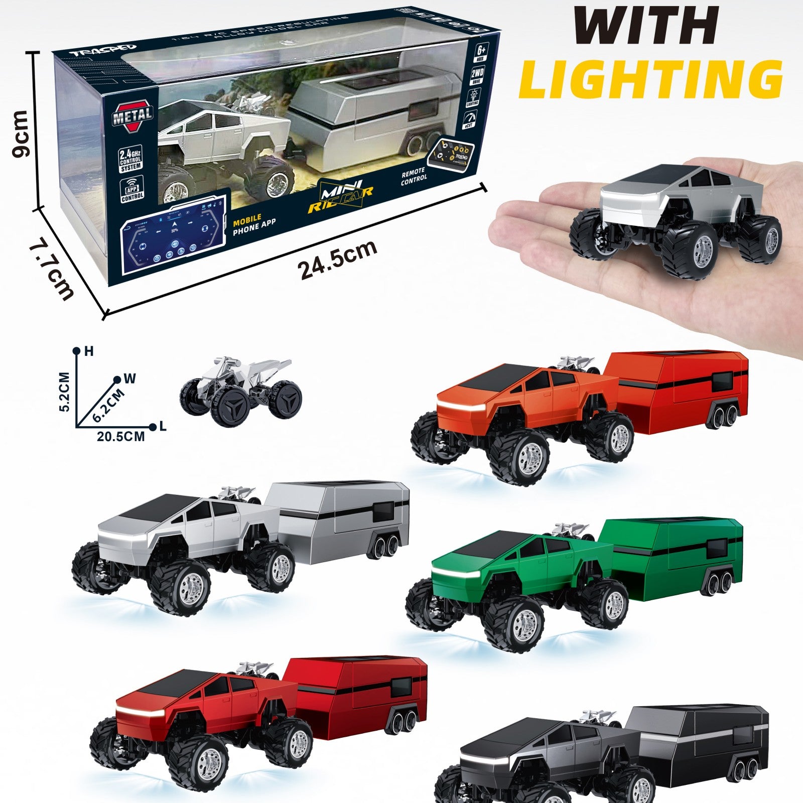 TRASPED Remote-controlled toy car