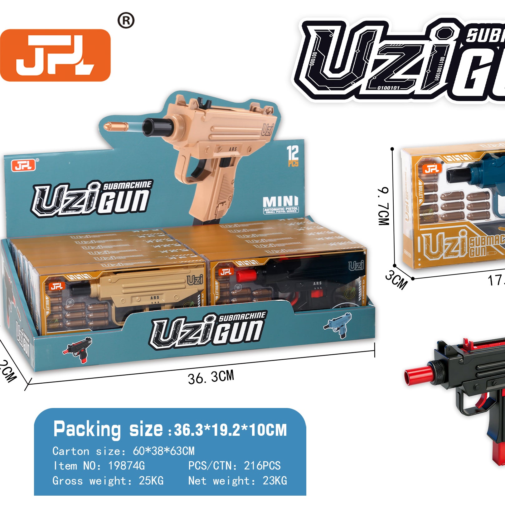 JPL Toy Gun with Bullets
