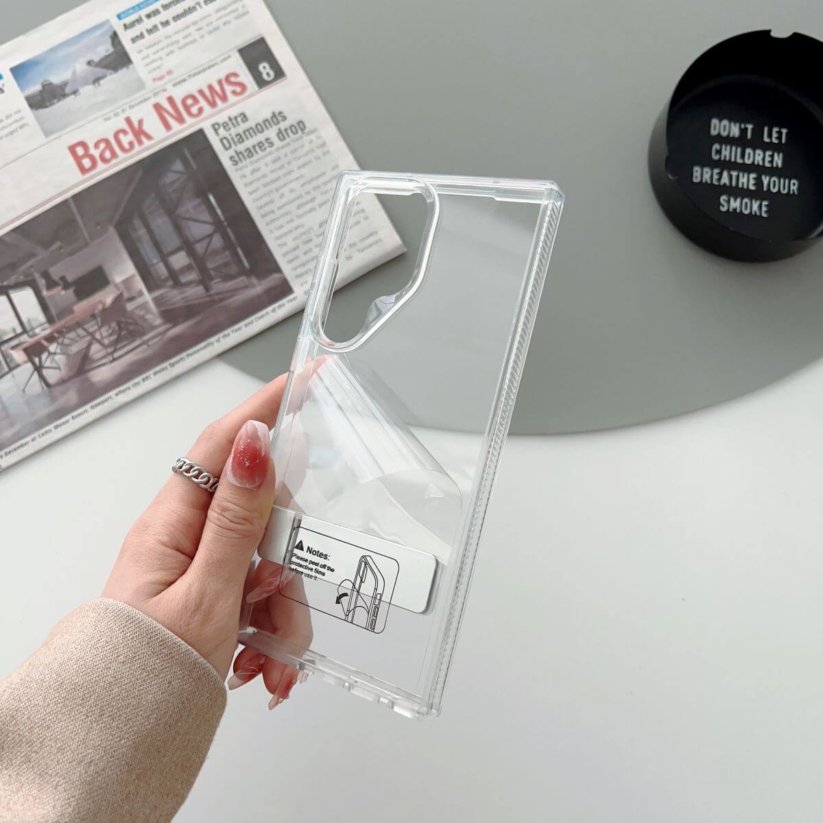 Crystal Stand (iPhone) Clear Case