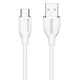 Hugmie? Silicone USB-A to Type-C Fast Charging Cable 1.2M in white, featuring a durable silicone design for efficient charging and data transfer.