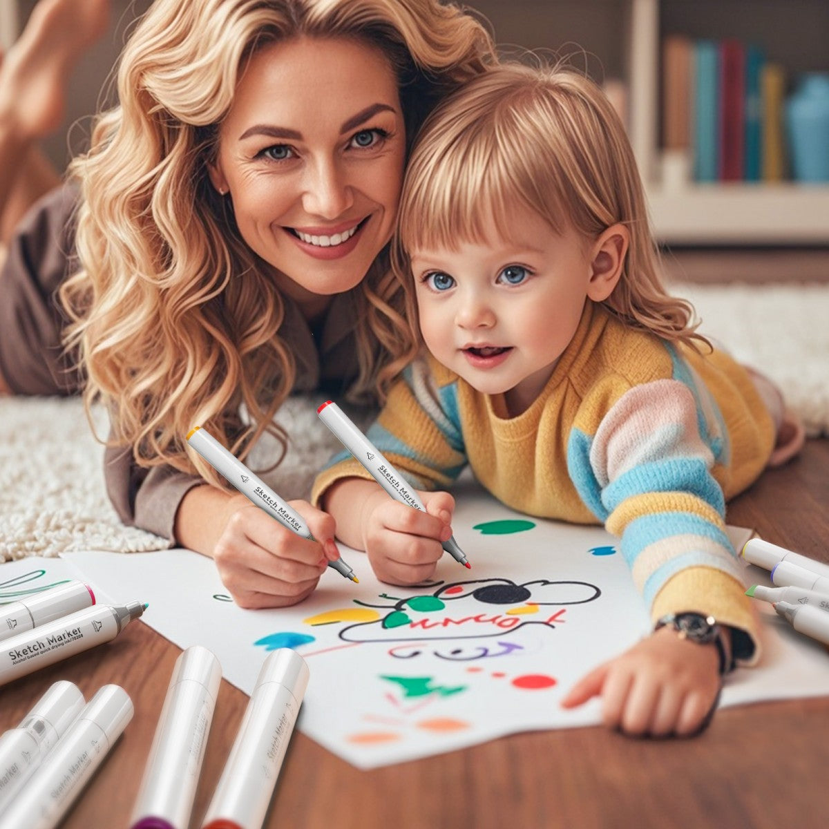 HugmieToys Double Tipped Permanent Marker Pens