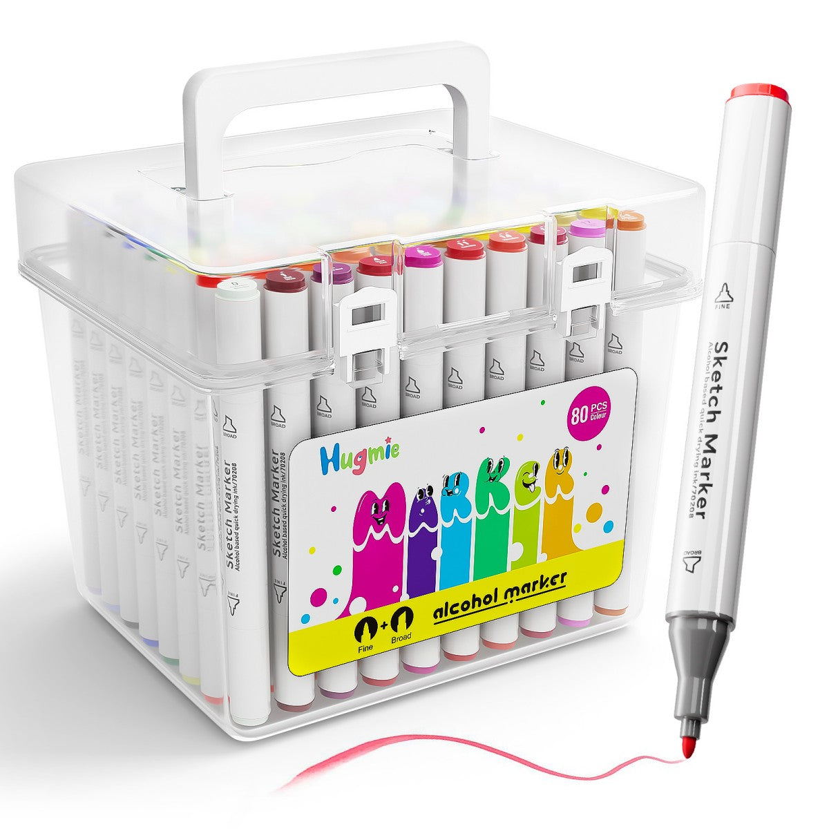 HugmieToys Double Tipped Permanent Marker Pens