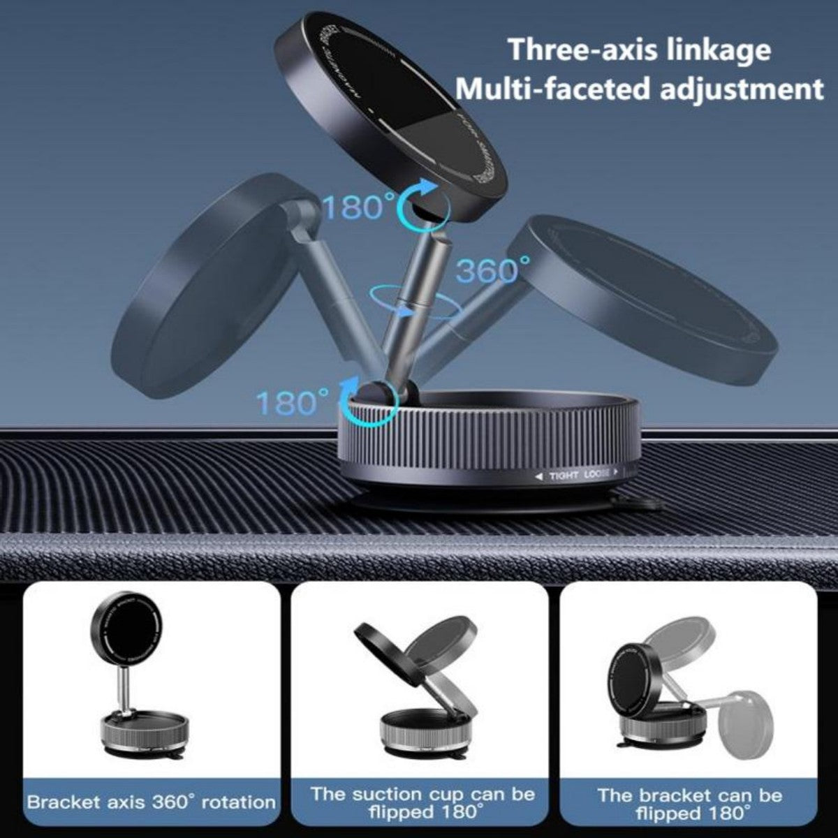K10A Folding Magnetic Car Phone Holder