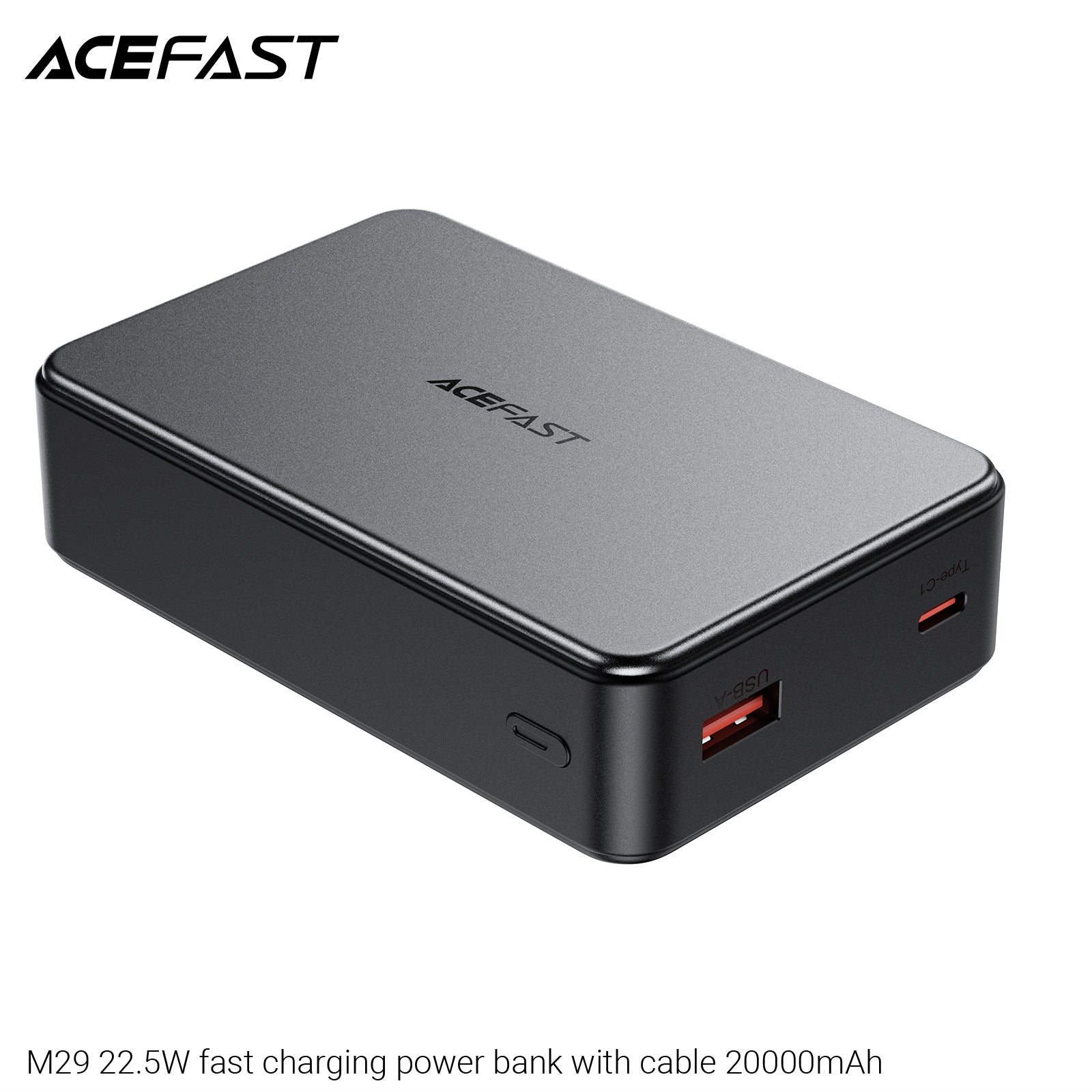 ACEFAST M29 22.5W Fast Charging Power Bank with Cable 20000mAh