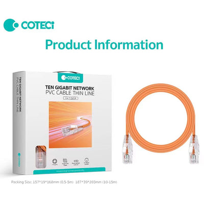 COTECi CAT 7 PVC 10G Ethernet Cable - OF-013