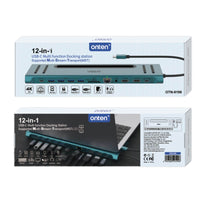 Onten 9199 12 in 1 Type-C Multi-Function Docking Station - Hugmie