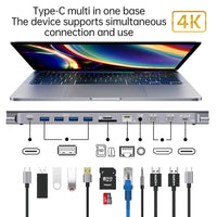 Onten 9199 12 in 1 Type-C Multi-Function Docking Station - Hugmie