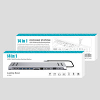 Onten 9199A 14 in 1 Type-C Multi-Function Docking Station - Hugmie