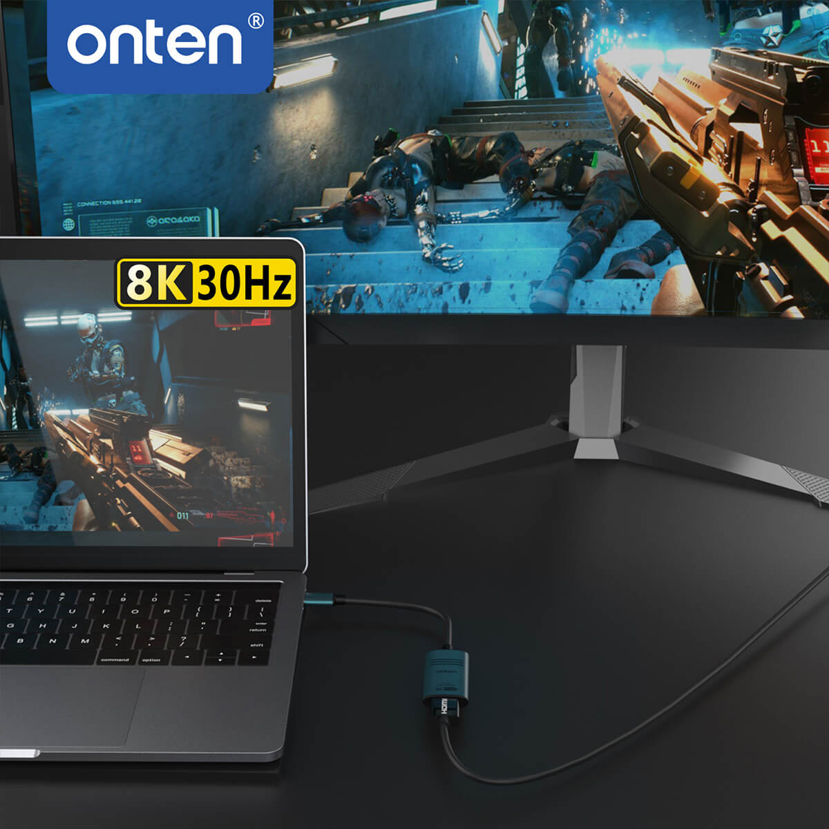 Onten UC981 USB-C to HDMI Adapter - Hugmie