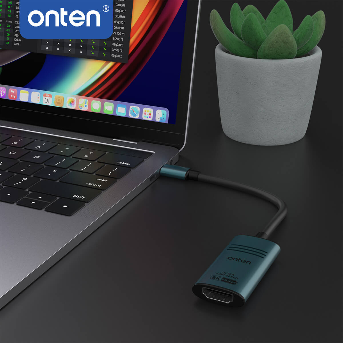 Onten UC981 USB-C to HDMI Adapter - Hugmie