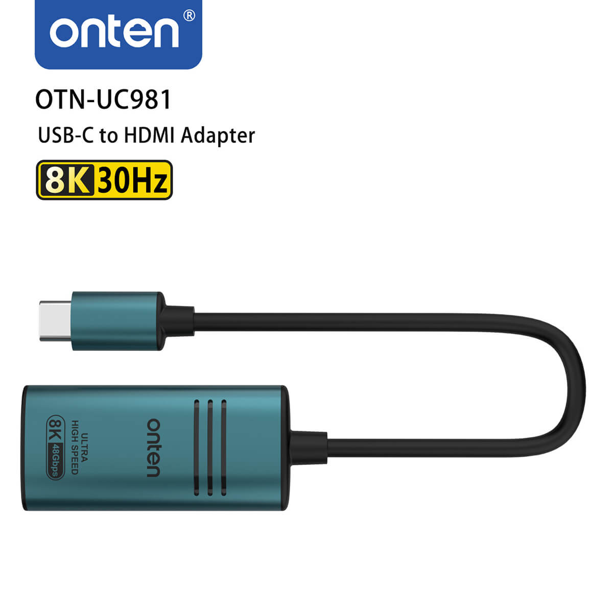 Onten UC981 USB-C to HDMI Adapter - Hugmie