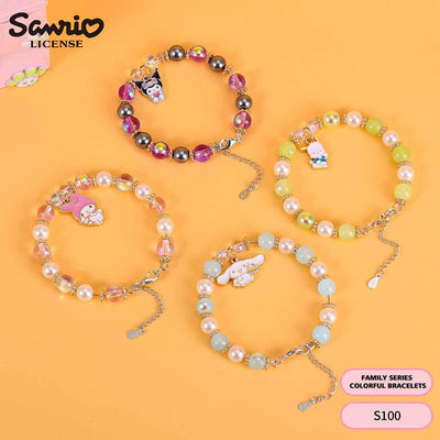 S100 Sanrio Cute Anime Colorful Bead Bracelet - HugmieToys