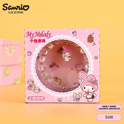 S100 Sanrio Cute Anime Colorful Bead Bracelet - HugmieToys