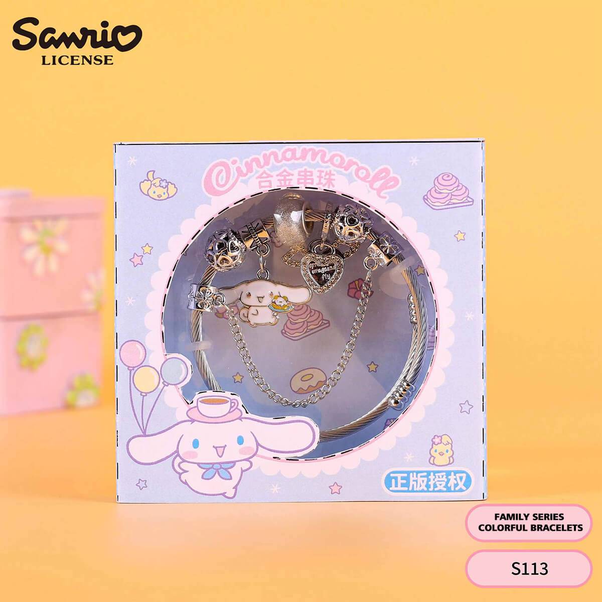 S113 Sanrio Cute Anime Alloy Charm Bracelet - HugmieToys