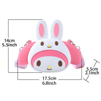 Sanrio Characters Mini Silicone Crossbody Bag - HugmieToys