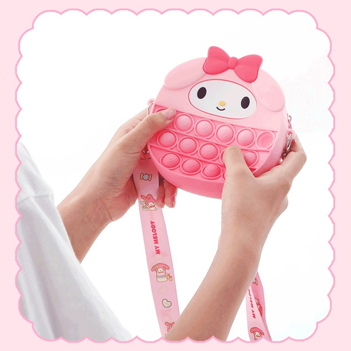 Sanrio Characters Pop It Bag with Strap - HugmieToys